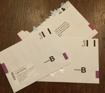 Postal voting packs